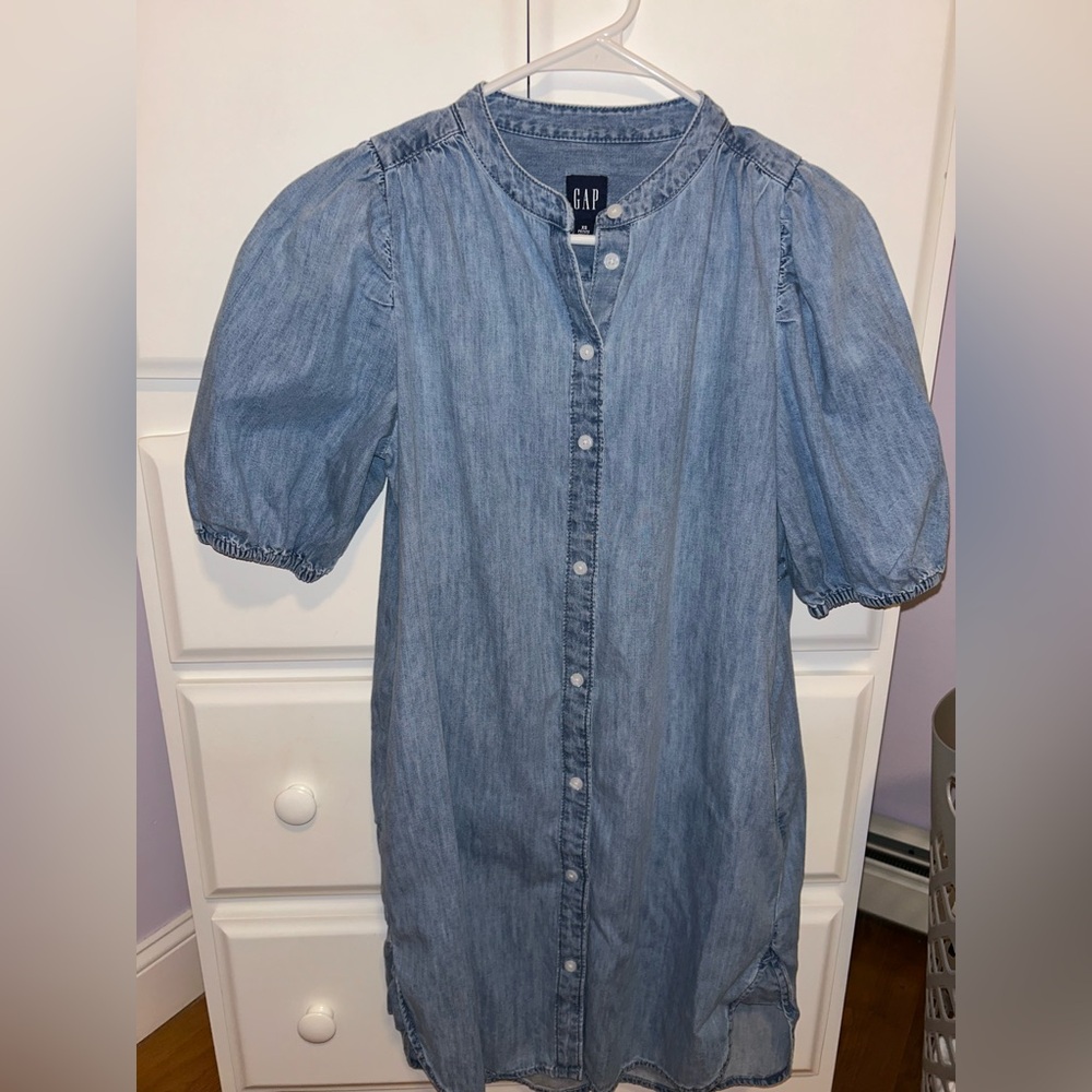 GAP Light Blue Denim Dress